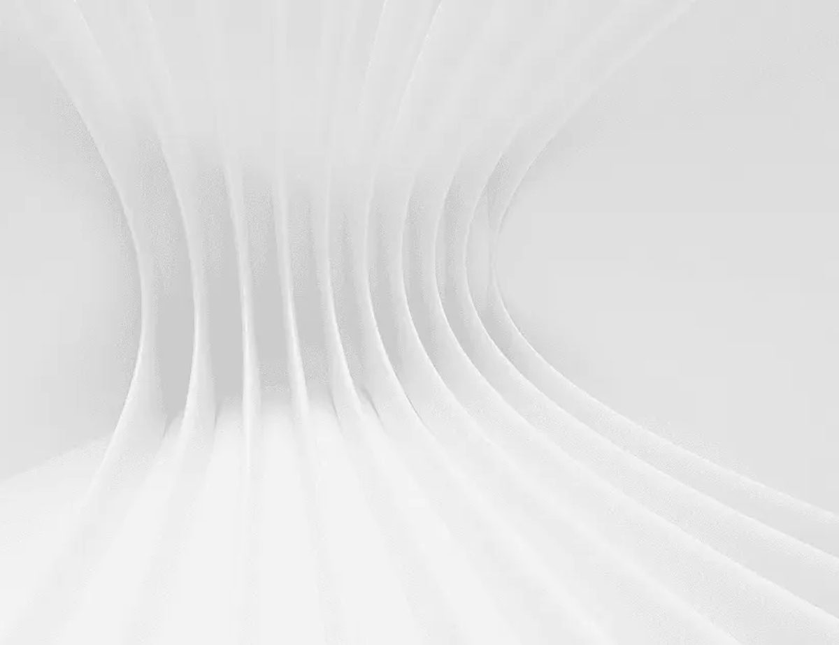 Abstract white sculptural render representing a structured evaluation of engineering partners