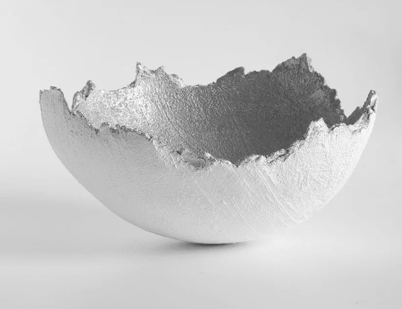 Abstract white render representing Prescr, the clinic operating system